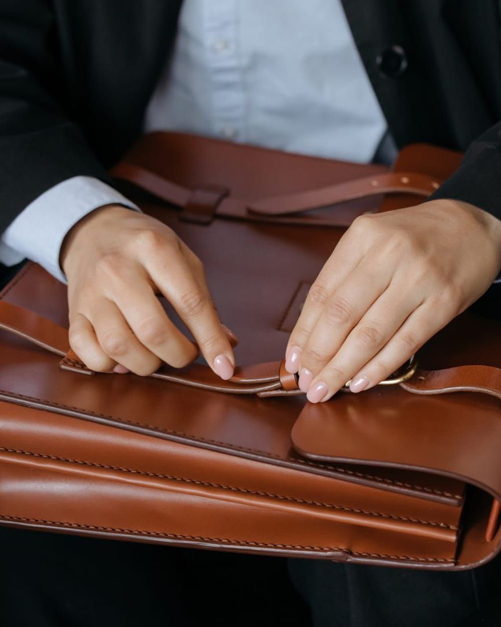 Executive Leather Laptop Bag